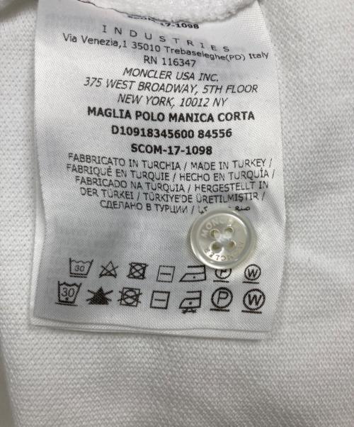 MONCLER（モンクレール）MONCLER (モンクレール) MAGLIA POLO MANICA CPRTA ホワイト サイズ:XLの古着・服飾アイテム