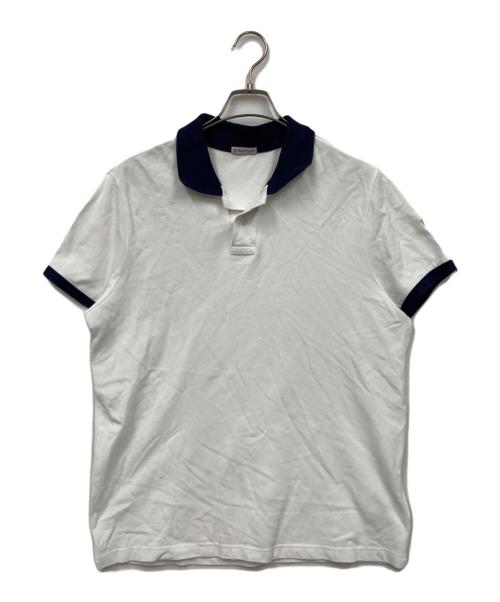 MONCLER（モンクレール）MONCLER (モンクレール) MAGLIA POLO ホワイト サイズ:XLの古着・服飾アイテム