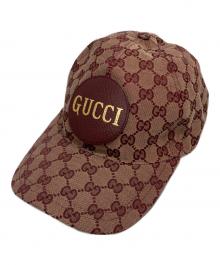 GUCCI（グッチ）の古着「GGキャンバス ロゴ ベースボールキャップ」｜ベージュ