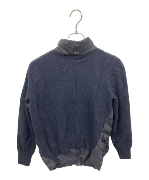 HERNO（ヘルノ）HERNO (ヘルノ) Quilted Down Front & Knit Cardigan ネイビー サイズ:50の古着・服飾アイテム