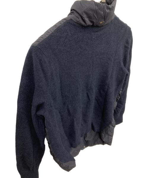 HERNO（ヘルノ）HERNO (ヘルノ) Quilted Down Front & Knit Cardigan ネイビー サイズ:50の古着・服飾アイテム