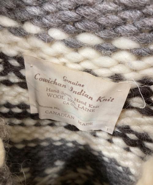 COWICHAN INDIAN（カウチンインディアン）cowichan indian (カウチンインディアン) カウチンニットカーディガン ベージュ サイズ:-の古着・服飾アイテム