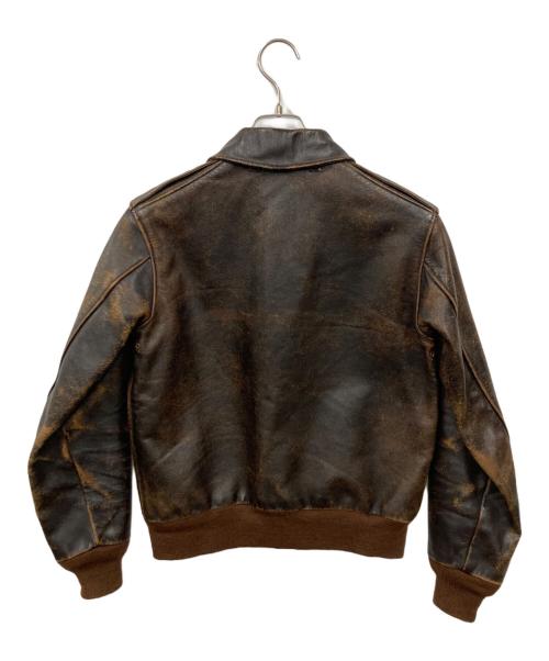 THE REAL McCOY'S（ザ・リアルマッコイズ）THE REAL McCOY'S (ザ・リアルマッコイズ) TYPE A-2レザージャケット ブラウン サイズ:36の古着・服飾アイテム