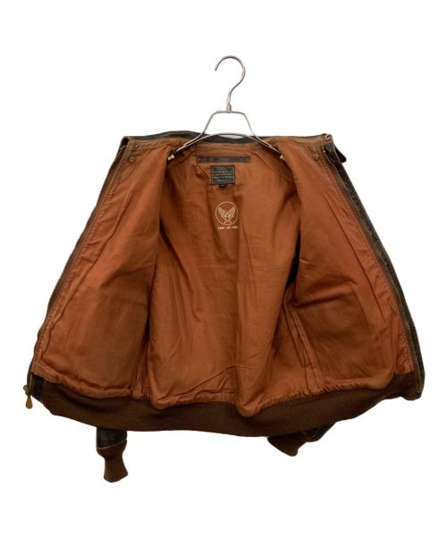 THE REAL McCOY'S（ザ・リアルマッコイズ）THE REAL McCOY'S (ザ・リアルマッコイズ) TYPE A-2レザージャケット ブラウン サイズ:36の古着・服飾アイテム