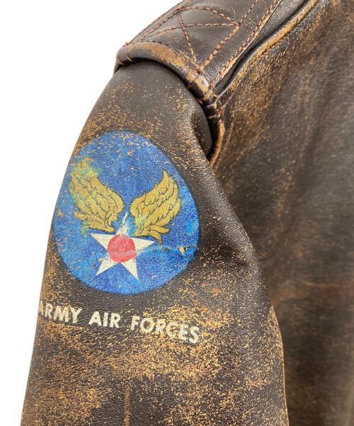 THE REAL McCOY'S（ザ・リアルマッコイズ）THE REAL McCOY'S (ザ・リアルマッコイズ) TYPE A-2レザージャケット ブラウン サイズ:36の古着・服飾アイテム