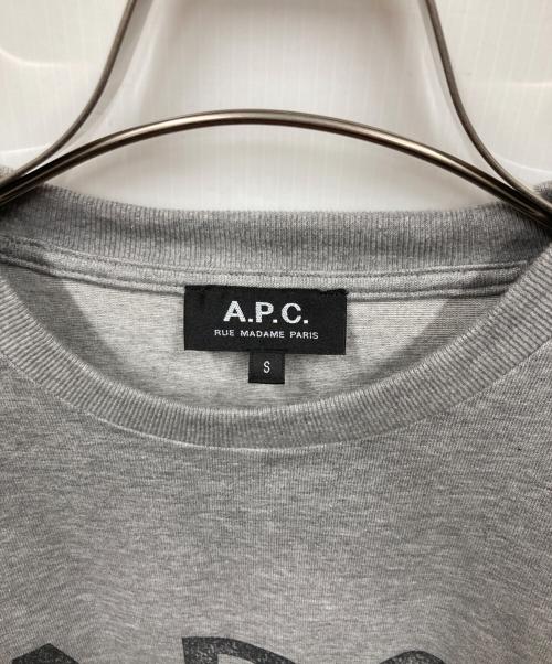 A.P.C.（アーペーセー）A.P.C. (アーペーセー) スウェットライクロングスリーブカットソー グレー サイズ:Sの古着・服飾アイテム