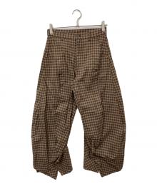 Knuth Marf（クヌースマーフ）の古着「slit deformed pants」｜ブラウン