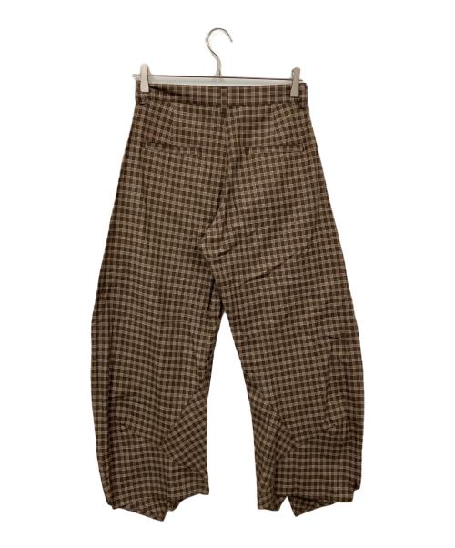 Knuth Marf（クヌースマーフ）Knuth Marf (クヌースマーフ) slit deformed pants ブラウン サイズ:XSの古着・服飾アイテム