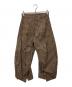 Knuth Marf（クヌースマーフ）の古着「slit deformed pants」｜ブラウン