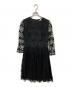 RED VALENTINO（レッドヴァレンティノ）の古着「シアーワンピース」｜ネイビー