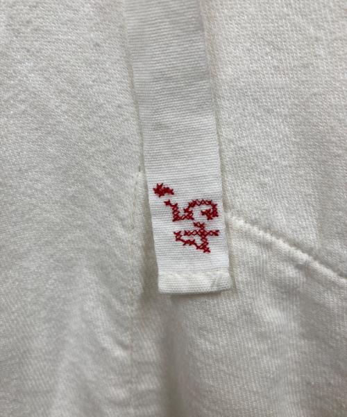 45rpm（45アールピーエム）45rpm (45アールピーエム) Vネックコットンワンピース ホワイト サイズ:3の古着・服飾アイテム