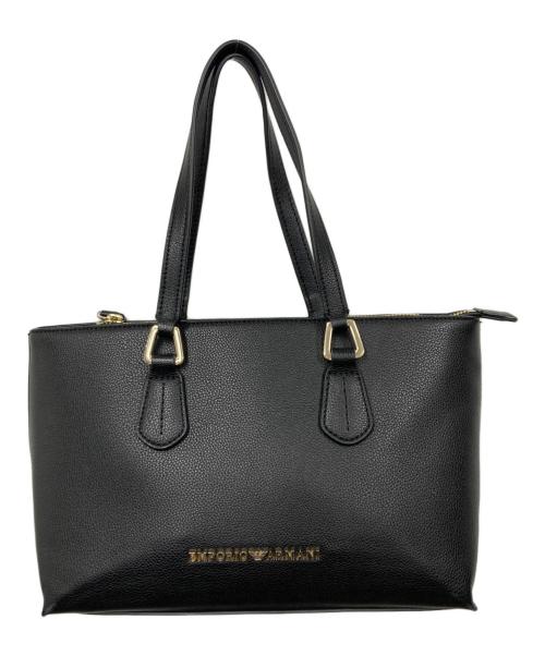 EMPORIO ARMANI（エンポリオアルマーニ）EMPORIO ARMANI (エンポリオアルマーニ) トートバッグ ブラックの古着・服飾アイテム