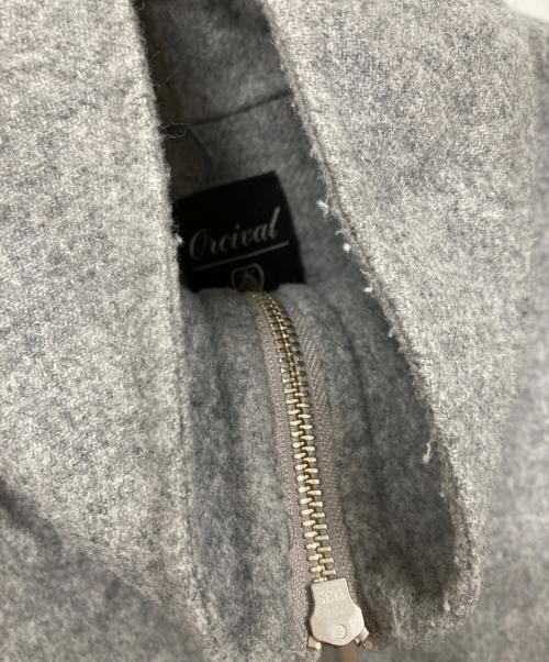 ORCIVAL（オーシバル）ORCIVAL (オーシバル) WOOL ZIP SHORT JACKET グレー サイズ:1の古着・服飾アイテム