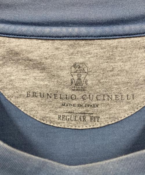 BRUNELLO CUCINELLI（ブルネロクチネリ）BRUNELLO CUCINELLI (ブルネロクチネリ) Tシャツ ブルー サイズ:48の古着・服飾アイテム