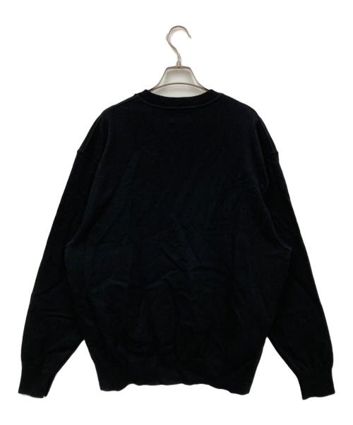 Yonetomi（ヨネトミ）Yonetomi (ヨネトミ) WAVECOTTON KNIT P/O ブラック サイズ:3の古着・服飾アイテム