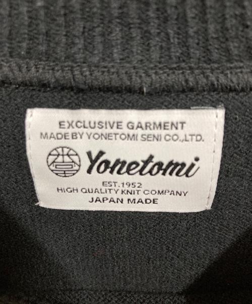 Yonetomi（ヨネトミ）Yonetomi (ヨネトミ) WAVECOTTON KNIT P/O ブラック サイズ:3の古着・服飾アイテム