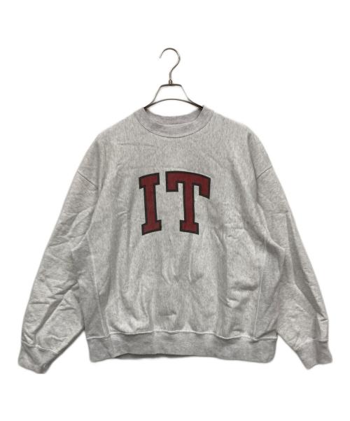 blurhms ROOTSTOCK（ブラームスルーツストック）blurhms ROOTSTOCK (ブラームスルーツストック) PRINT Sweat Crew-neck P/O Big グレー サイズ:3の古着・服飾アイテム