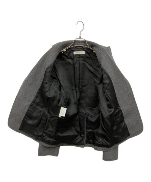 MIU MIU（ミュウミュウ）MIU MIU (ミュウミュウ) ウールジャケット グレー サイズ:42の古着・服飾アイテム