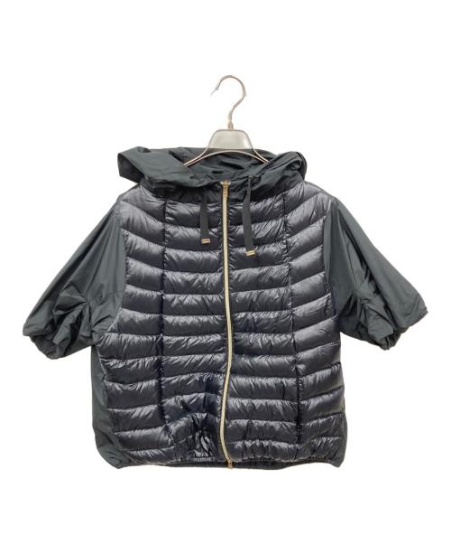 HERNO（ヘルノ）HERNO (ヘルノ) 切替半袖ダウンジャケット ブラック サイズ:42の古着・服飾アイテム