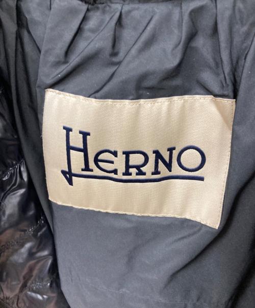 HERNO（ヘルノ）HERNO (ヘルノ) 切替半袖ダウンジャケット ブラック サイズ:42の古着・服飾アイテム