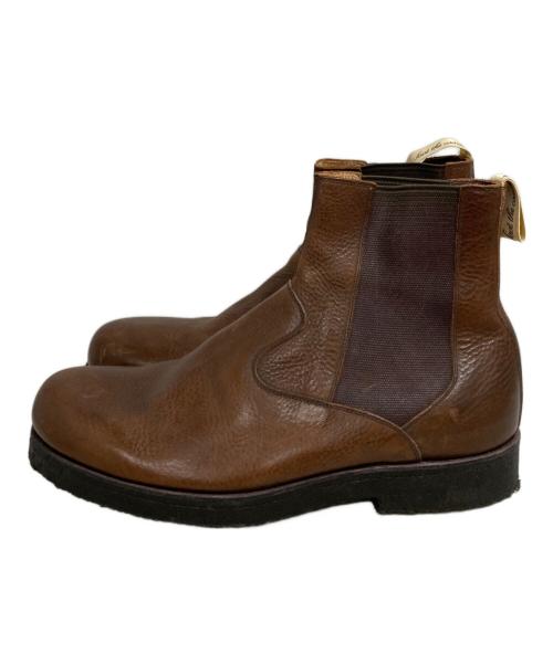 foot the coacher（フットザコーチャー）foot the coacher (フットザコーチャー) サイドゴアブーツ ブラウン サイズ:表記無しの古着・服飾アイテム