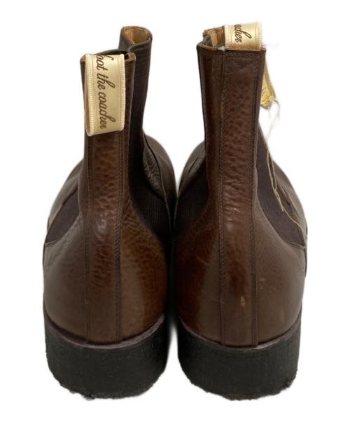 foot the coacher（フットザコーチャー）foot the coacher (フットザコーチャー) サイドゴアブーツ ブラウン サイズ:表記無しの古着・服飾アイテム