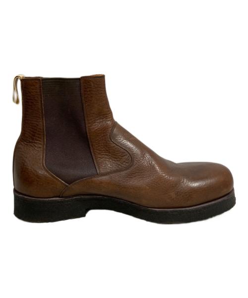 foot the coacher（フットザコーチャー）foot the coacher (フットザコーチャー) サイドゴアブーツ ブラウン サイズ:表記無しの古着・服飾アイテム