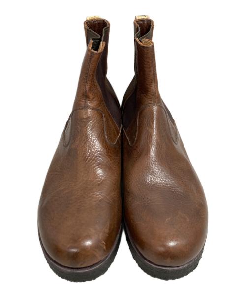 foot the coacher（フットザコーチャー）foot the coacher (フットザコーチャー) サイドゴアブーツ ブラウン サイズ:表記無しの古着・服飾アイテム