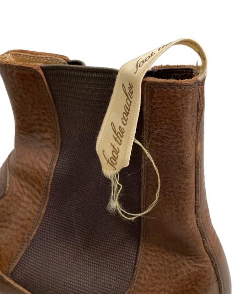 foot the coacher（フットザコーチャー）foot the coacher (フットザコーチャー) サイドゴアブーツ ブラウン サイズ:表記無しの古着・服飾アイテム