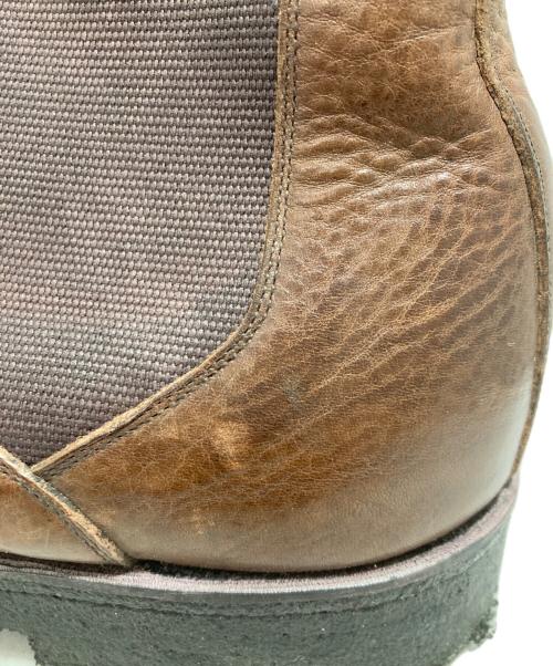 foot the coacher（フットザコーチャー）foot the coacher (フットザコーチャー) サイドゴアブーツ ブラウン サイズ:表記無しの古着・服飾アイテム
