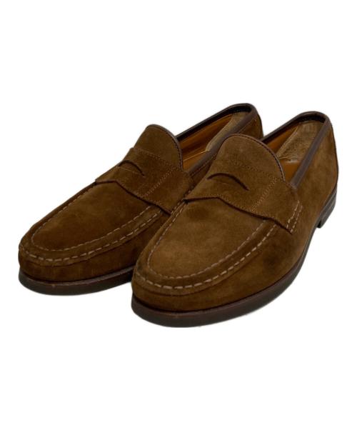 Salvatore Ferragamo（サルヴァトーレ フェラガモ）Salvatore Ferragamo (サルヴァトーレ フェラガモ) スウェードコインローファー ブラウン サイズ:8の古着・服飾アイテム