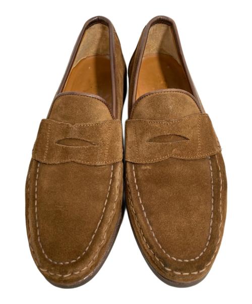 Salvatore Ferragamo（サルヴァトーレ フェラガモ）Salvatore Ferragamo (サルヴァトーレ フェラガモ) スウェードコインローファー ブラウン サイズ:8の古着・服飾アイテム