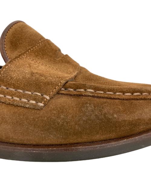 Salvatore Ferragamo（サルヴァトーレ フェラガモ）Salvatore Ferragamo (サルヴァトーレ フェラガモ) スウェードコインローファー ブラウン サイズ:8の古着・服飾アイテム