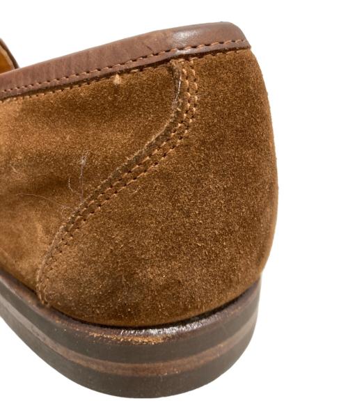 Salvatore Ferragamo（サルヴァトーレ フェラガモ）Salvatore Ferragamo (サルヴァトーレ フェラガモ) スウェードコインローファー ブラウン サイズ:8の古着・服飾アイテム