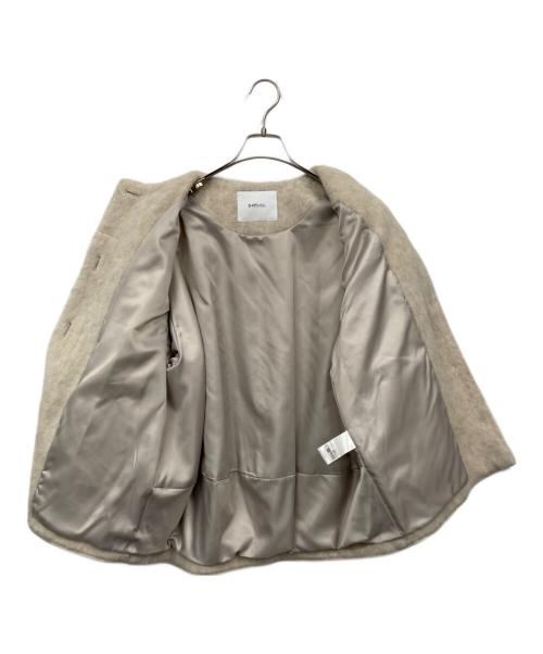 SHIPS any（シップスエニィ）SHIPS any (シップスエニィ) シャギー ノーカラー コクーン コート ベージュ サイズ:表記無しの古着・服飾アイテム