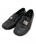 LOUIS VUITTONルイ ヴィトン）の古着「パテントレザードライビングシューズ」｜ブラック