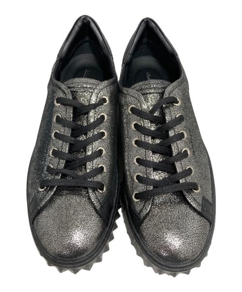 Salvatore Ferragamo（サルヴァトーレ フェラガモ）Salvatore Ferragamo (サルヴァトーレ フェラガモ) ローカットスニーカー グレー サイズ:9の古着・服飾アイテム