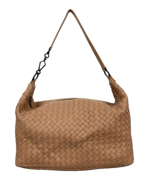 BOTTEGA VENETA（ボッテガベネタ）BOTTEGA VENETA (ボッテガベネタ) イントレチャートワンショルダーバッグ ピンクの古着・服飾アイテム