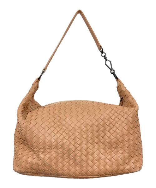 BOTTEGA VENETA（ボッテガベネタ）BOTTEGA VENETA (ボッテガベネタ) イントレチャートワンショルダーバッグ ピンクの古着・服飾アイテム