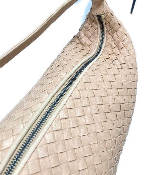 BOTTEGA VENETA（ボッテガベネタ）BOTTEGA VENETA (ボッテガベネタ) イントレチャートワンショルダーバッグ ピンクの古着・服飾アイテム