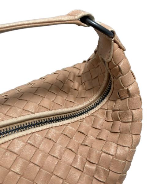 BOTTEGA VENETA（ボッテガベネタ）BOTTEGA VENETA (ボッテガベネタ) イントレチャートワンショルダーバッグ ピンクの古着・服飾アイテム