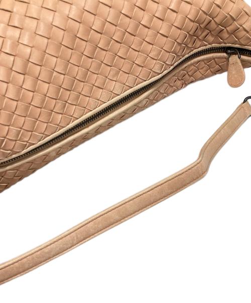 BOTTEGA VENETA（ボッテガベネタ）BOTTEGA VENETA (ボッテガベネタ) イントレチャートワンショルダーバッグ ピンクの古着・服飾アイテム
