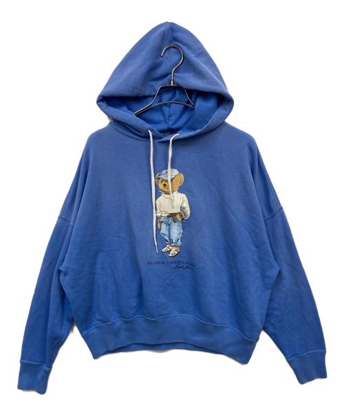 POLO RALPH LAUREN（ポロ・ラルフローレン）POLO RALPH LAUREN (ポロ・ラルフローレン) ポロベア フリースフーディ スカイブルー サイズ:Mの古着・服飾アイテム
