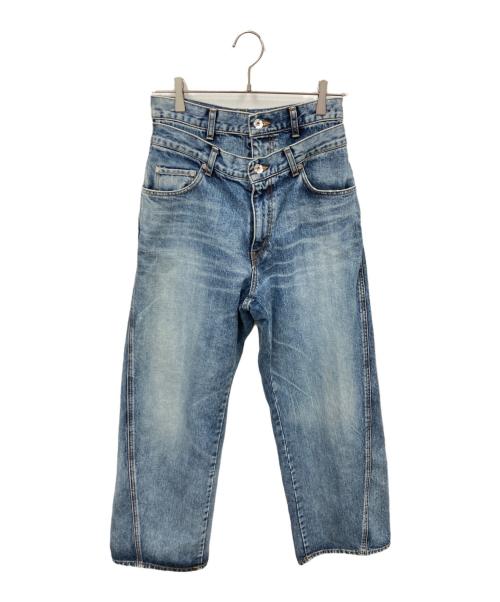 DOUBLE STANDARD CLOTHING（ダブルスタンダードクロージング）DOUBLE STANDARD CLOTHING (ダブルスタンダードクロージング) レイヤードデニムパンツ インディゴ サイズ:36の古着・服飾アイテム
