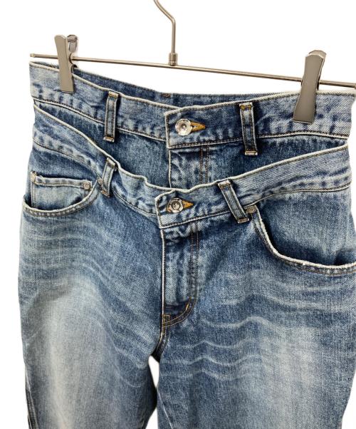 DOUBLE STANDARD CLOTHING（ダブルスタンダードクロージング）DOUBLE STANDARD CLOTHING (ダブルスタンダードクロージング) レイヤードデニムパンツ インディゴ サイズ:36の古着・服飾アイテム
