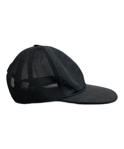 GUCCI（グッチ）GUCCI (グッチ) キャップ ブラック サイズ:Mの古着・服飾アイテム