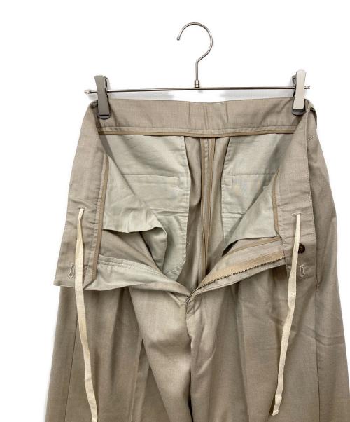 Toironier（トワロニエ）Toironier (トワロニエ) スラックス ベージュ サイズ:Fの古着・服飾アイテム