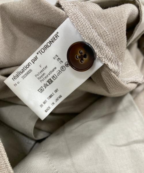 Toironier（トワロニエ）Toironier (トワロニエ) スラックス ベージュ サイズ:Fの古着・服飾アイテム