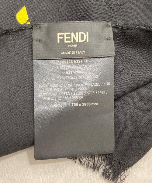 FENDI（フェンディ）FENDI (フェンディ) ストール ブラックの古着・服飾アイテム