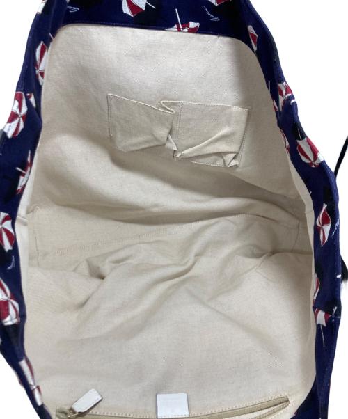 GUCCI（グッチ）GUCCI (グッチ) パラソル柄 トートバッグ ネイビーの古着・服飾アイテム